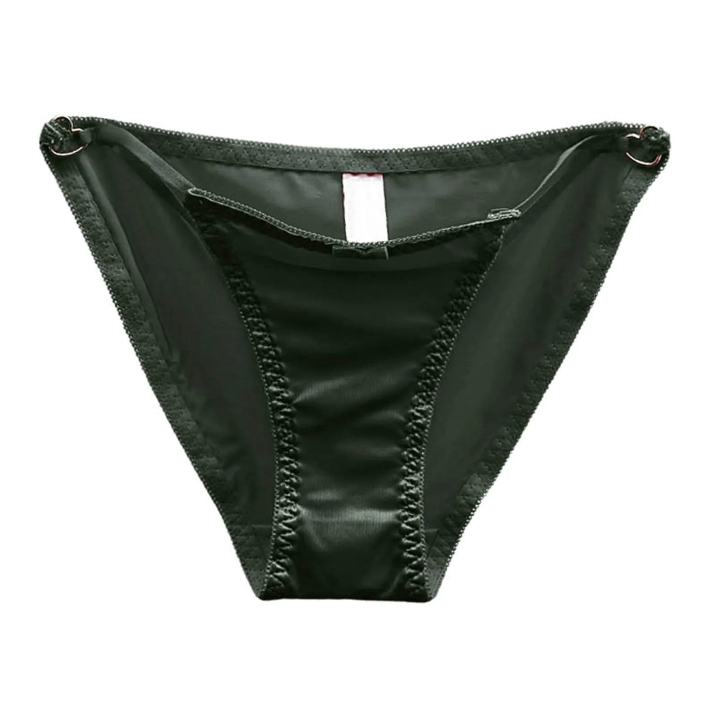 French Sweet Sexy Hollow Out Underwear For Women Low Waist Seamless Panties Satin Pure Color Ladies plus Size Underwear Briefs