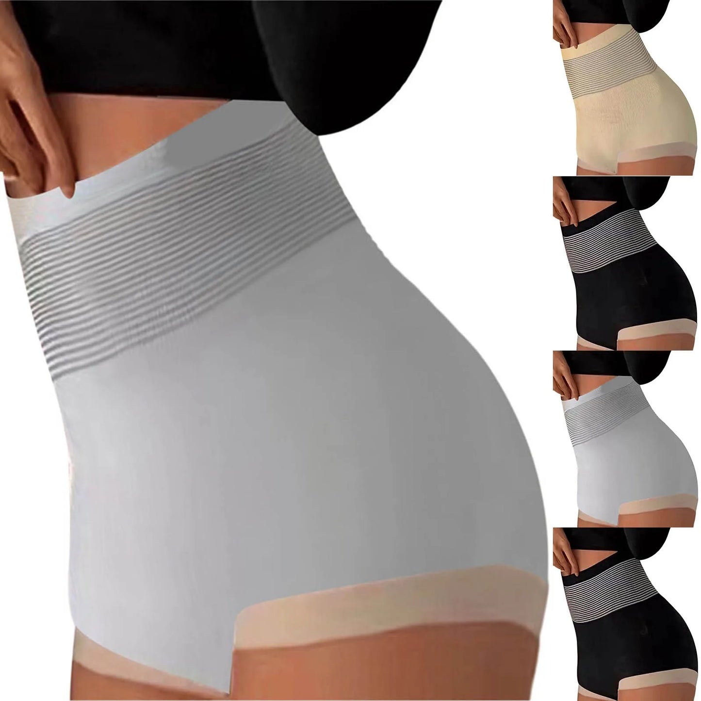 High Waist Shaping Panties Women Tummy Control Breathable Slimming Flat Seamless Belly Body Shaper Underwear Butt Bragas Sexys