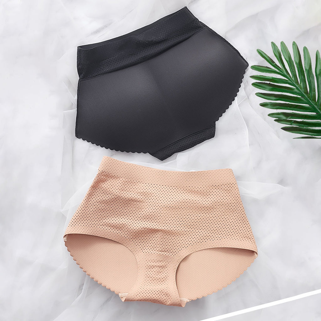 Women's Push-Up Boyshort Lifting Hips Body-sculpting Buttocks Underpants Shaping  Seamless Panties Solid Color Traceless Panties