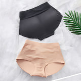 Women's Push-Up Boyshort Lifting Hips Body-sculpting Buttocks Underpants Shaping  Seamless Panties Solid Color Traceless Panties