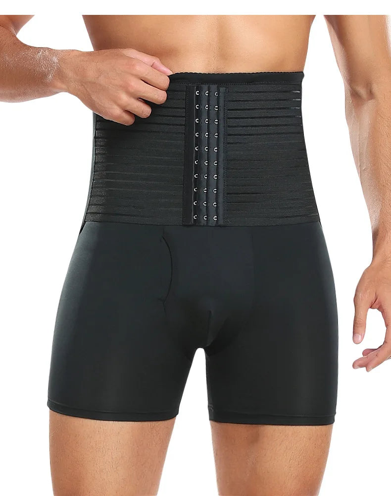 Shapewear Control Pants for Men Fitness Waist Trainer Corset Body Shaper Padded Panties Slimmer Thigh Breathable Slimmer Waist