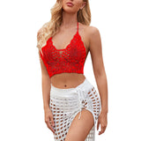 Brazilian Beach Wear Bathing Suit Women Casual Solid Color Beach Style Hollow Woven Bikini Swimsuit vestidos de baño mujer