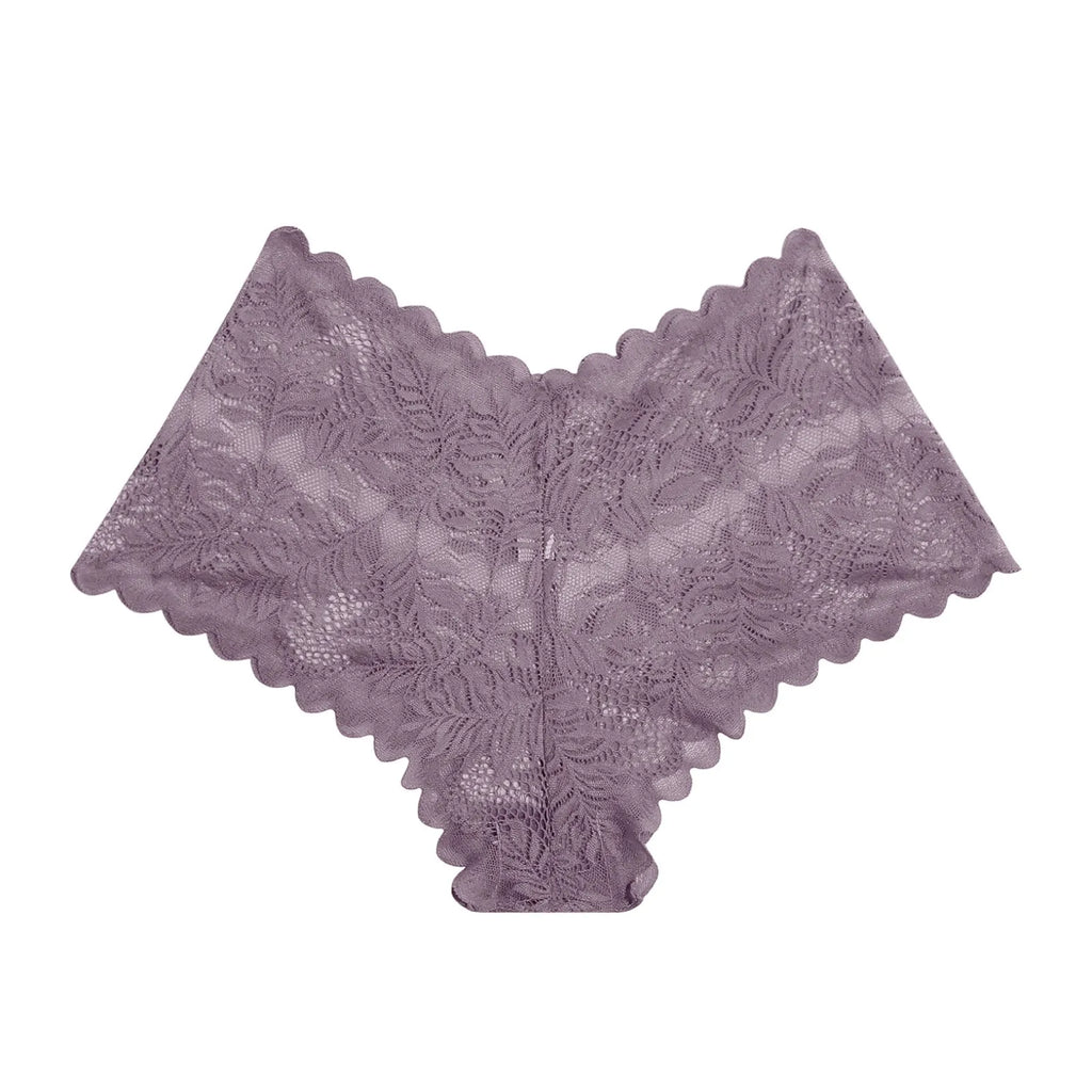 5XL Intimates Women Plus Size Sexy Lace Panty Comfortable Underwear Seductive Floral Transparent Lingerie Low Waist Women Pantie