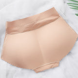 Women's Push-Up Boyshort Lifting Hips Body-sculpting Buttocks Underpants Shaping  Seamless Panties Solid Color Traceless Panties