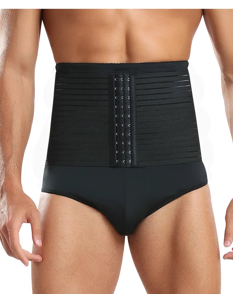 Shapewear Control Pants for Men Fitness Waist Trainer Corset Body Shaper Padded Panties Slimmer Thigh Breathable Slimmer Waist