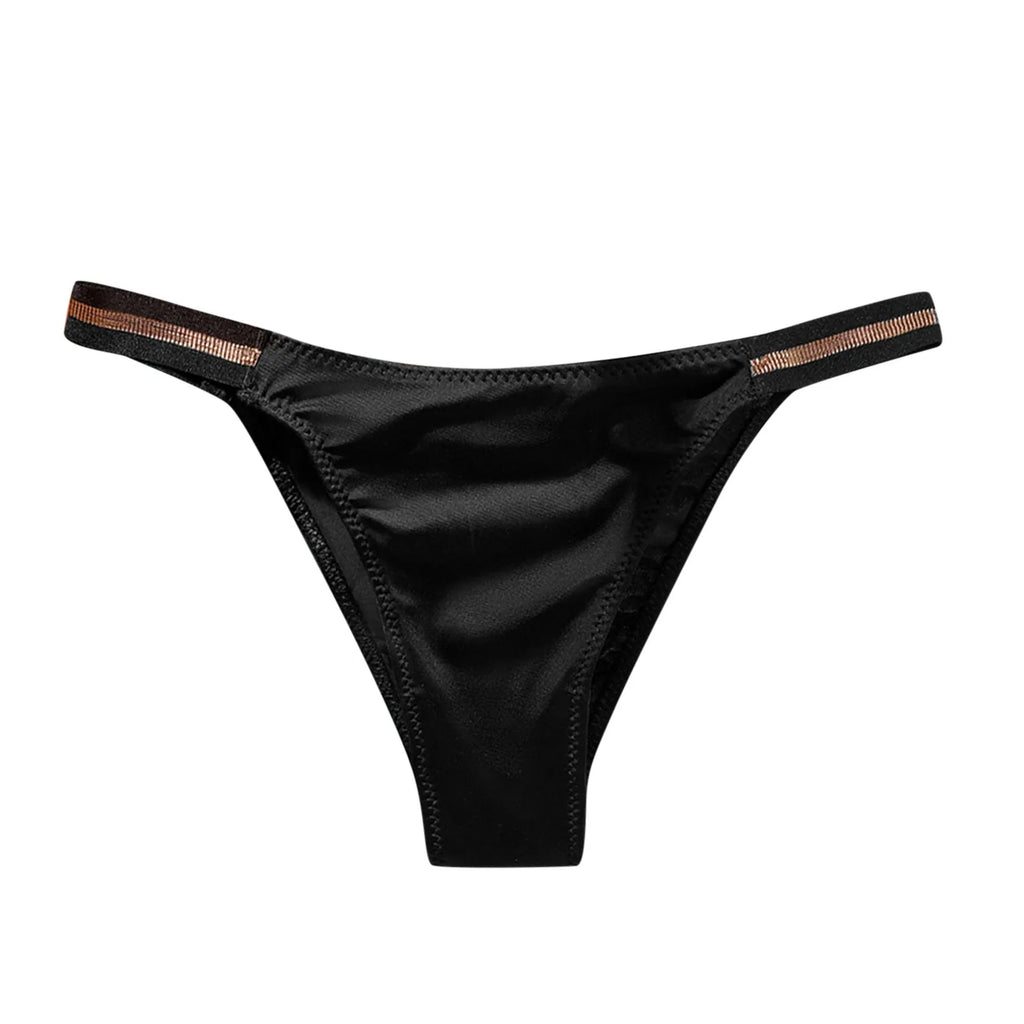 Sexy Lingerie For Women Seamless Panties Mid Waist Ice Silk Hip Lifting Briefs Without Feeling Cotton Crotch Panties Ropa Mujer
