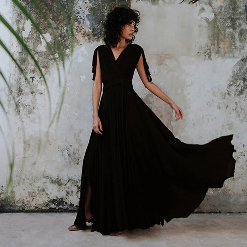 Hollow Out Knitted Long Dress 2024 Beach Dress Drawstring Swimwear Cover Ups Sexy Beach Outfits for Women Beachwear