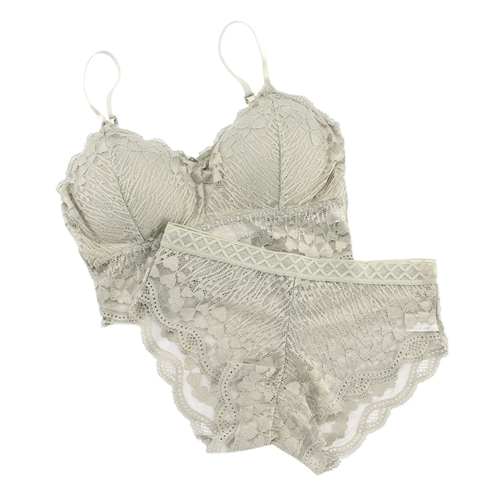 Silk Bralette Underwear Bralette Panty Set Lingerie Set For Women Bra Panty 2 Piece Lingerie Set Plus Size Female Underwear