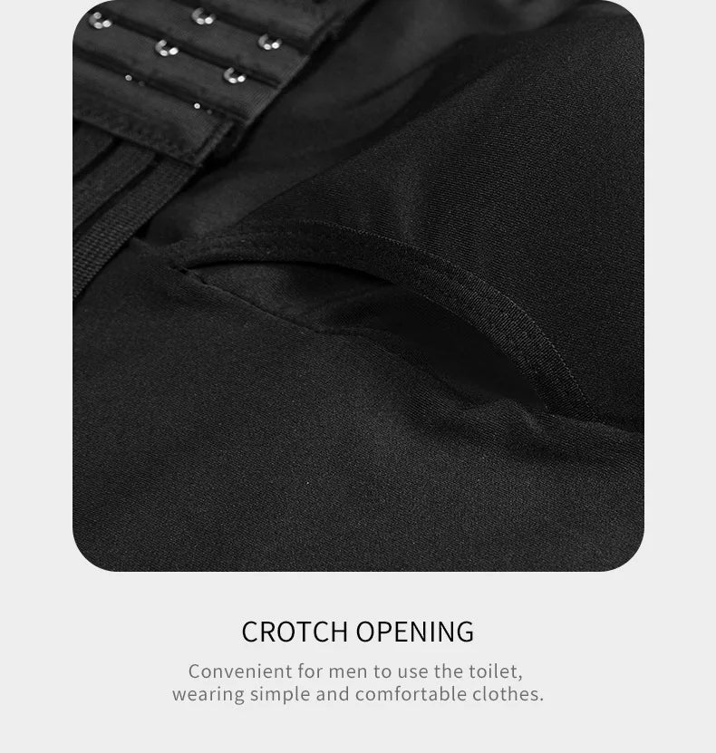 Shapewear Control Pants for Men Fitness Waist Trainer Corset Body Shaper Padded Panties Slimmer Thigh Breathable Slimmer Waist