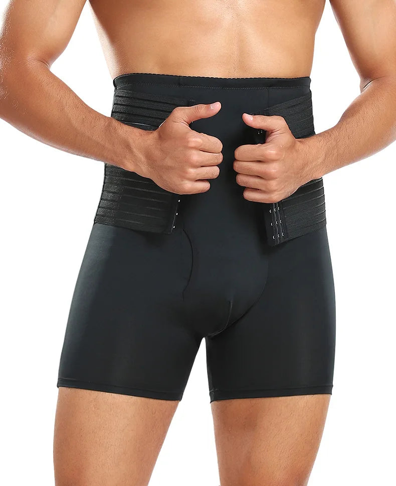 Shapewear Control Pants for Men Fitness Waist Trainer Corset Body Shaper Padded Panties Slimmer Thigh Breathable Slimmer Waist