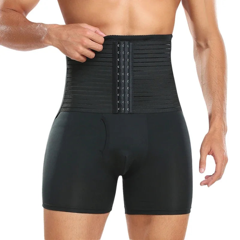 Shapewear Control Pants for Men Fitness Waist Trainer Corset Body Shaper Padded Panties Slimmer Thigh Breathable Slimmer Waist