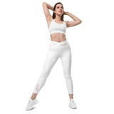 Crossover leggings with pockets