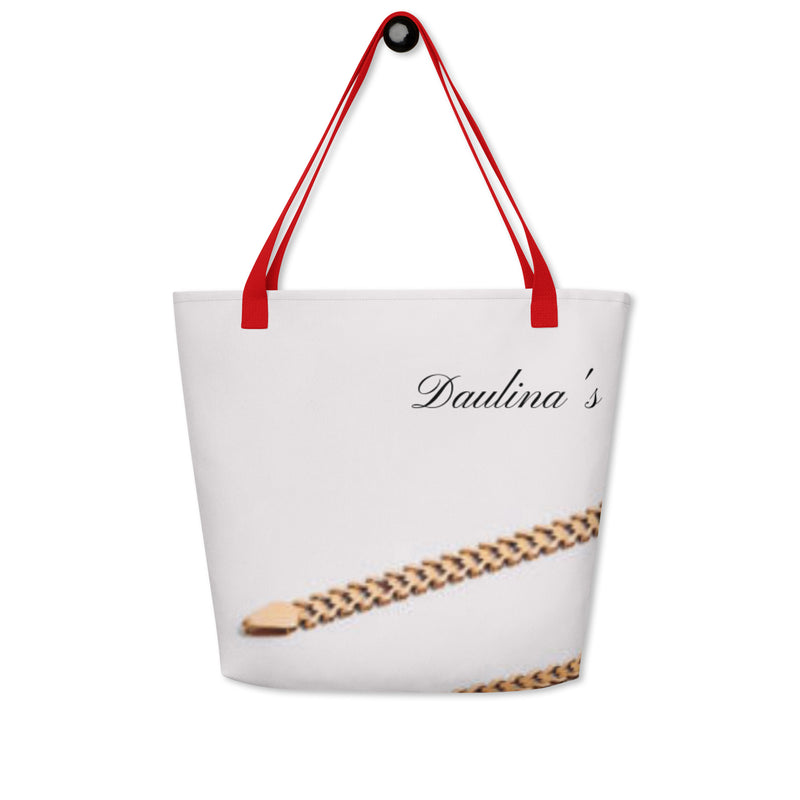 Cuban Link Large Tote Bag