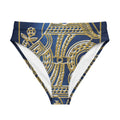 high-waisted bikini bottom