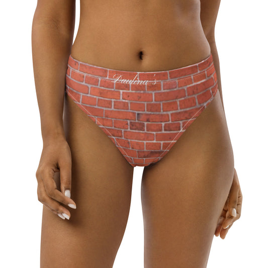 high-waisted bikini bottom