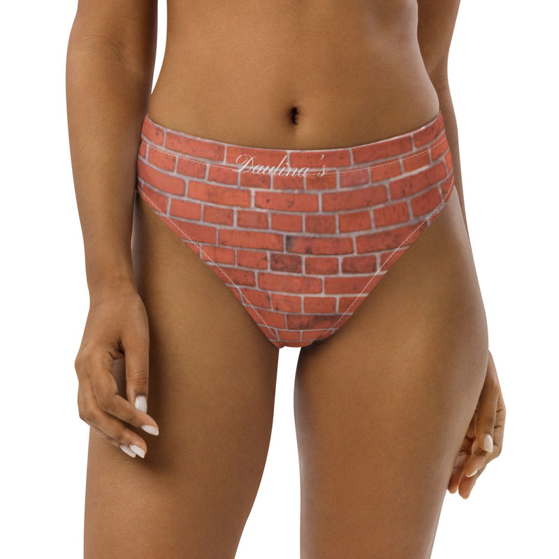 high-waisted bikini bottom