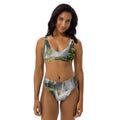 Jungle  high-waisted bikini